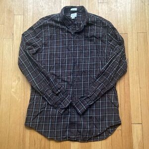 J. Crew Brown Plaid Casual Button Down Shirt